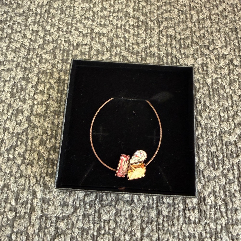 Geometric Crystal Pendant Necklace